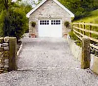 stone driveway in driveway