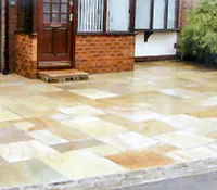 stone driveway